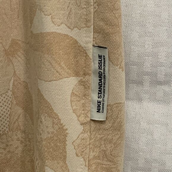 Nike Standard Issue Dri Fit Joggers Sweatpants Mens L Beige Green - Picture 6 of 11